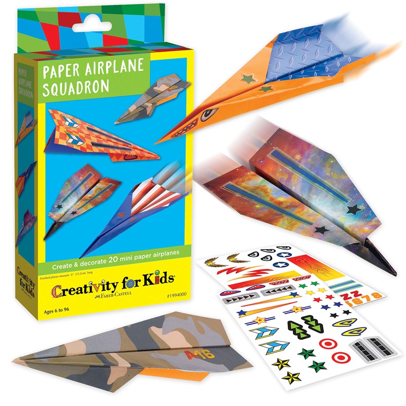 Creativity for Kids Paper Airplane Squadron - Create 20 Paper