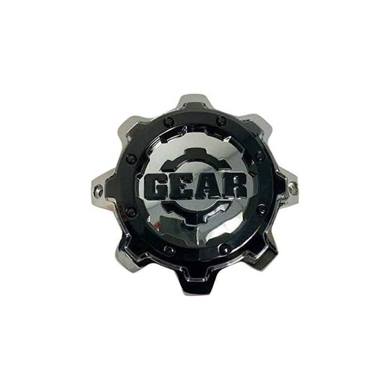 Gear Alloy C-741-2 GEAR-741-2 Chrome and Black Wheel Center Cap