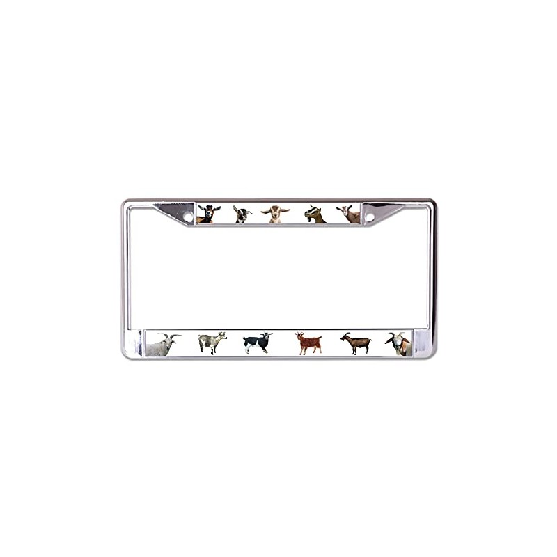 Goats Chrome License Plate Frame