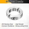 sourcing map 2 Pcs Double Split Shaft Collar 1-3/8" Bore,