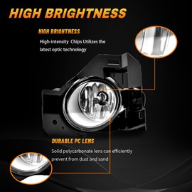 OKSIWA Halogen Fog Lights for 2009-2014 Nissan Maxima,Front Bumper Fog Lamp with Switch Wiring Harness Kit, neblineros para autos delantero, faros antiniebla