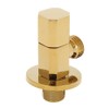 Zerodis Shut-off Valve, Brass Hot Cold Water Valve, Stopcock, Angle