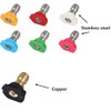 7 Pieces Pressure Washer Spray Nozzles Tips Set 1/4Inch Quick