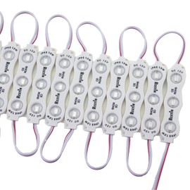 REXTiN Super Bright 200pcs 3 LED Module Storefront Lights Blue 5630 5730 SMD Waterproof Decorative Light for Letter Sign Storefront Advertising Signs with Tape Adhesive Backside（Blue）