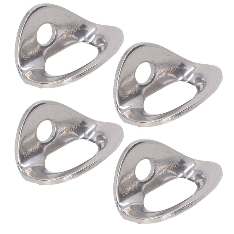 10Pcs Climbing Hanger Lightweight Stainless Steel Rock Climbing Anchors for