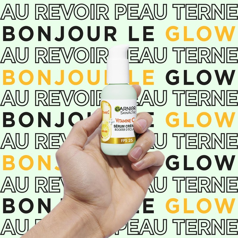 Garnier - 2-in-1 Cream Serum - Moisture & Shine -