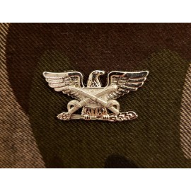 Cavalry Colonel Rank Officer Insignia Sabers Badge Hat SILVER Pin US Army Cav