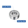 sourcing map 8Pcs MR104ZZ Small Bearing, 4mm ID 10mm OD