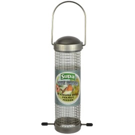 Supa 8 inch Wild Bird Stainless Steel Fort Knuts Peanut Feeder, Designed For Feeding Peanuts To Your Garden Birds.