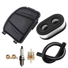 LIZAPUS Air Fitler Cover & Air Filter Tune Up Kits Compatible with 163cc Toro 22" Recycler w/SmartStow Mower Model# 20339 with Fuel Filter