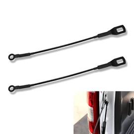 Tesnaao 2 PCS Tailgate Cargo Box Pull Cable, Metal Tailgate Pull Cable, Auto Replacement Parts #65770-04030, Universal for Most Cars, Trucks, SUVs (Black)