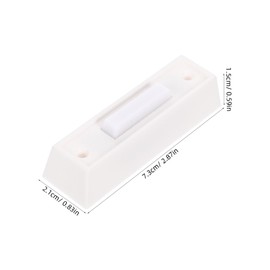 Ipetboom Retro Vintage Doorbell Button Sturdy Push Button for Door Elegant Wall Mounted Ringer for Home Entrances Plastic Design for Use