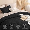 Andency Black Comforter Set Queen, Lightweight Fluffy Bedding Comforter Sets