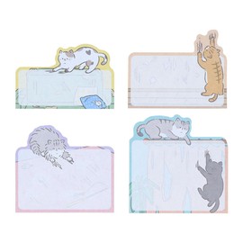 Sun-Star Stationery Sticky Notes, Can Be Used From Your Favorite Patterns, Prank Squad Cat Notes S2853000 Scratching Team