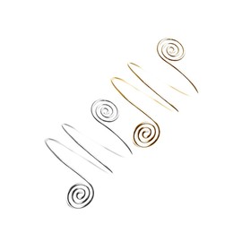 CALLARON 1 x Bracelet for Women Golden Chunky Bracelet Jewellery Spiral Bracelet Spiral Gold Bracelets for Women Bangle Silver Hoop Earrings for Women Golden Bracelet Anklet Rings Silver, Metal, No