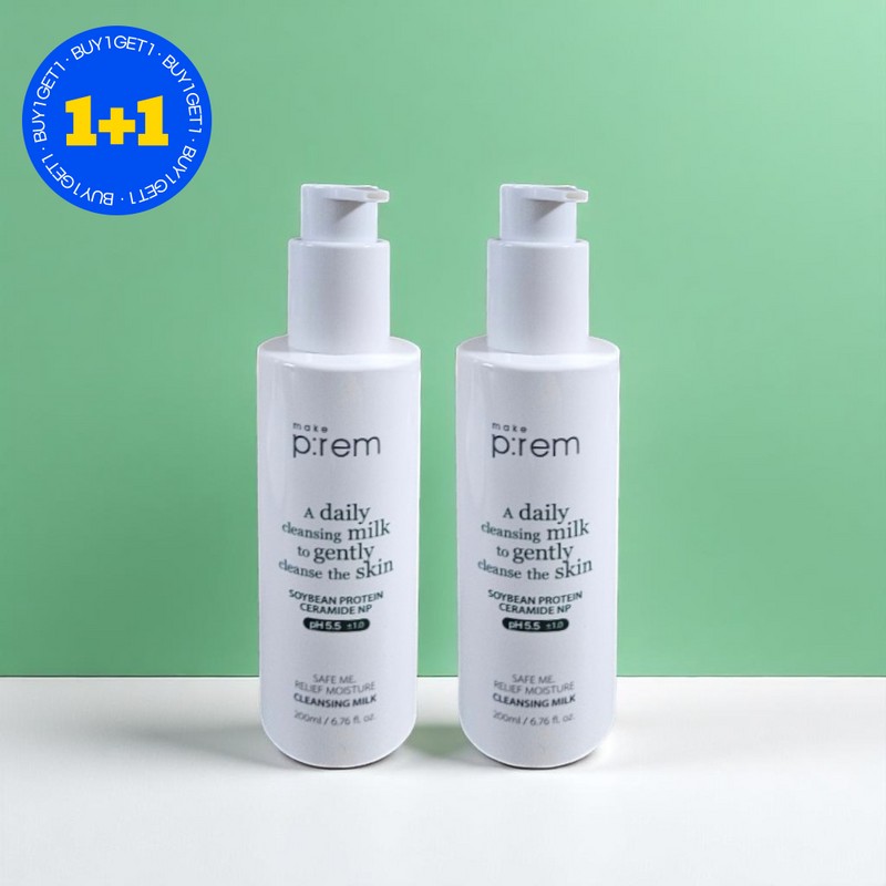 Makeprem 메이크프렘 세이프 미 릴리프 모이스처 데일리 클렌징 밀크 200ml
