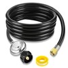 12FT QCC1 Low Pressure Propane Regulator with Hose, Universal Propane