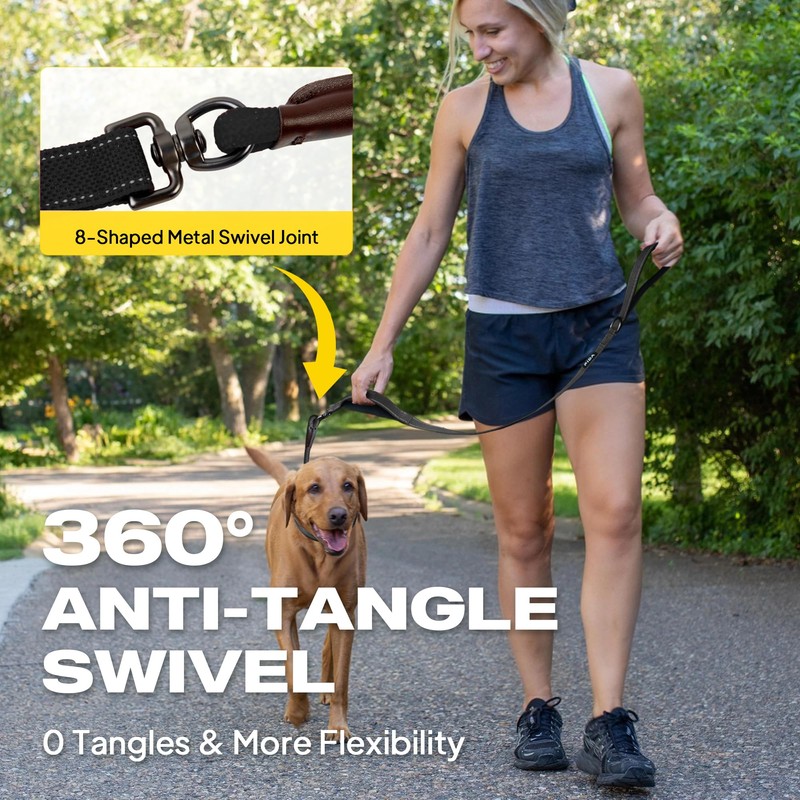 Fida 2-in-1 Slip Leads for Dogs with Double Handles, Tangle