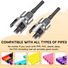 Dual-Function Internal & External Pipe Threading Tool for 1/2"& 3/4"
