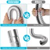 Zhaoyao Pellet Stove Pipe Kit, Aluminum 2’’ x 60’’ Pellet