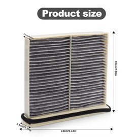 BX Cabin Air Filter for Mazda CX-90 2024 2025 CX-70 KR9P61J6X with Carbon 2 pack