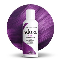 Adore Violet Gem Semi Permanent Hair Dye 4 Fl Oz Vegan Cruelty Free Dye