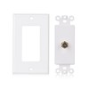 Cable Matters 2-Pack 1-Port TV Cable Wall Plate (Coax Wall