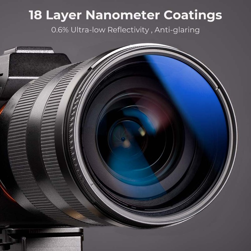 K&F Concept 55mm Circular Polarizer Optical Glass Lens Filter Ultra-Slim