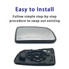 Passenger Side Heated Mirror Glass Replacement For 2008-2017 Toyota Sequoia
