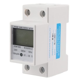 Energy Meter 5-80A DDM15SD LCD Digital Backlight Single Phase Electronic Power KWh Meter