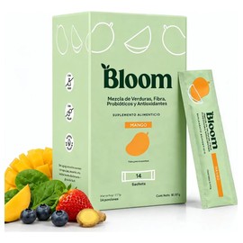 Bloom Greens Con Fibra Y Probióticos 14 Sobres Practicos