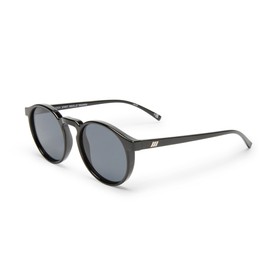 Le Specs TEEN SPIRIT DEUX BLACK - Sonnenbrille für Damen und Herren Runde Rahmenform mit hohem UV-Schutz LSP1802404