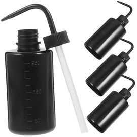 Ipetboom 4pcs Plastic Washing Bottle Graduated Lab Wash Bottle with Bendable Nozzle for Precise Pouring Compact and Versatile for Cleaning Testing Washing and Watering