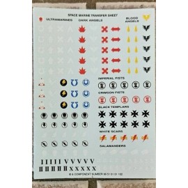 Games Workshop Warhammer 40k and Fantasy Transfer Sheets - Most are OOP - World Eaters Transfer Sheets *NEW*