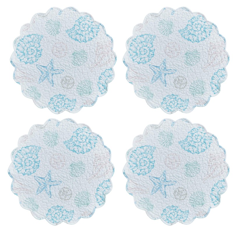 Split P Beachcomber Quilted Placemat Set of 4
