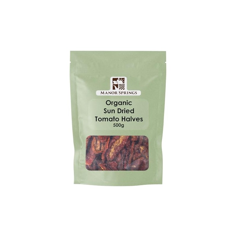 Organic Sun Dried Tomatoes Halves 500g by Manor Springs Organic