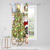 Fusion - Eyelet Single Decorative Curtain Panel - Christmas Tree