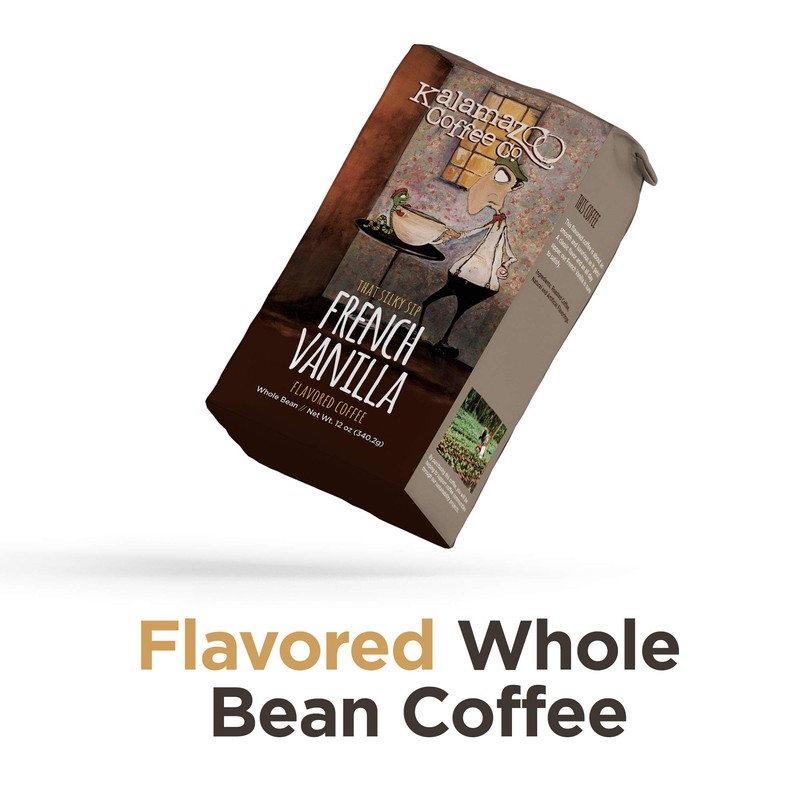 KALAMAZOO COFFEE COMPANY Whole Bean Flavored Coffee Variety Pack -