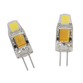 BLLNDX No Flicker LED G4 Bulb 2PCS AC/DC 12V 1.2W 2700K G4 Warm White Bi-Pin Base Dustproof Capsule Light Bulbs Replace 12V 10W Halogen Bulb