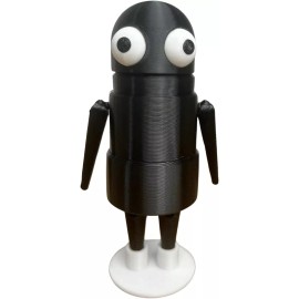 REPO 3D Printed Character Figure Horror Game Posable Articulated Collectible - Black