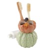 Avanti Linens - Toothbrush Holder, Pumpkin Design Countertop Accessories, Fall