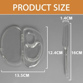 Transparentes make up palette, faltbares make up mischpalette für Make-up/Nailart (mit Palettenstift).