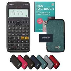Calcuso Standard Parcel Turquoise with Calculator Casio FX-83GT X Black