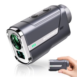 Wosports Golf Laser Distance Meter, Mini 3 Point Distance Mini Series, Golf Speed 0.04S Measurement, Slope Mode, Pinlock Mode, Distance Meter, 85% High Transmission Lens, Supports 1,200 Yds, Ultra