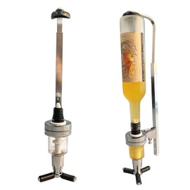 1-Bottle House Liquor Dispenser Wall Mounted Liquor Dispenser Bar Butler Bracket Alcohol Station Whisky Cocktail Tap Home Bar Accessories by GWENBHMTOOL