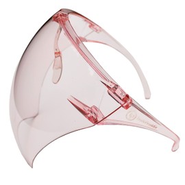 TradeProvider® Face Shield Goggles, Anti-Fog Face Shield, Protection Cap Wide Visors, Fluid Resistant, Reusable Splash Resistant Face Visor for Men and Women (Pink)