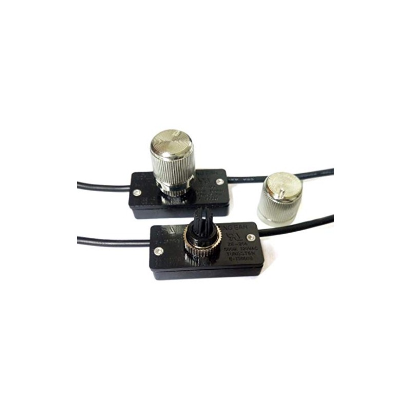 AFCNMayitr Brass Light Dimmer Lamp Rotary Switch 120 Volt 500W