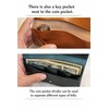 Cowhide Leather, Bill Size, Extra Small Long Wallet, Over'd-lap Mini