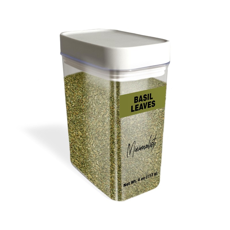 Minimalist Basil Leaves, 4 oz, Cut & Sifted, Aromatic Cooking