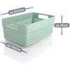 com-four® 4-Piece Storage Basket Set - Decorative Baskets - Plastic